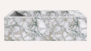 Green Viola Marble Rectangle Freestanding Bathtub — 67"