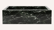 Petrolium Green Marble Rectangle Freestanding Bathtub — 67"