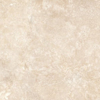 Cross-Cut Travertine Vessel Fluted Bathroom Sink — 16