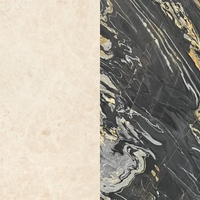 Hila Marble Side Table | Crema Beige & Nero Picasso
