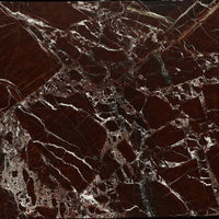 Rosso Levanto Marble Floating Double Bathroom Sink — 60