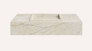 Sofita Marble Floating Bathroom Sink — 36"