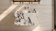 Calacatta Viola Marble Floating Bathroom Sink — 24"