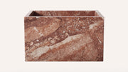 Aegean Rose Marble Floating Bathroom Sink — 24"
