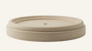 Vein-Cut Beige Travertine Round Shower Tray — 36"