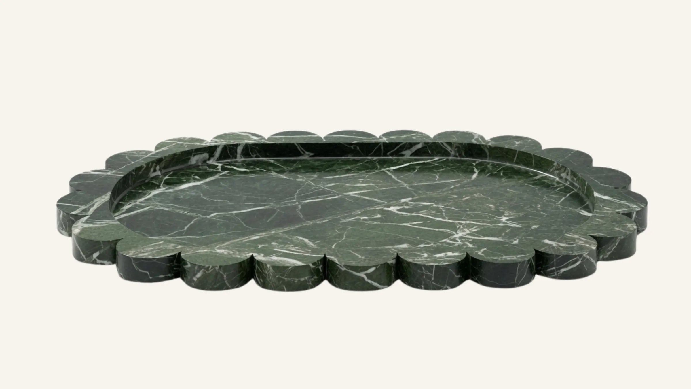 Petrolium Green Marble Tray
