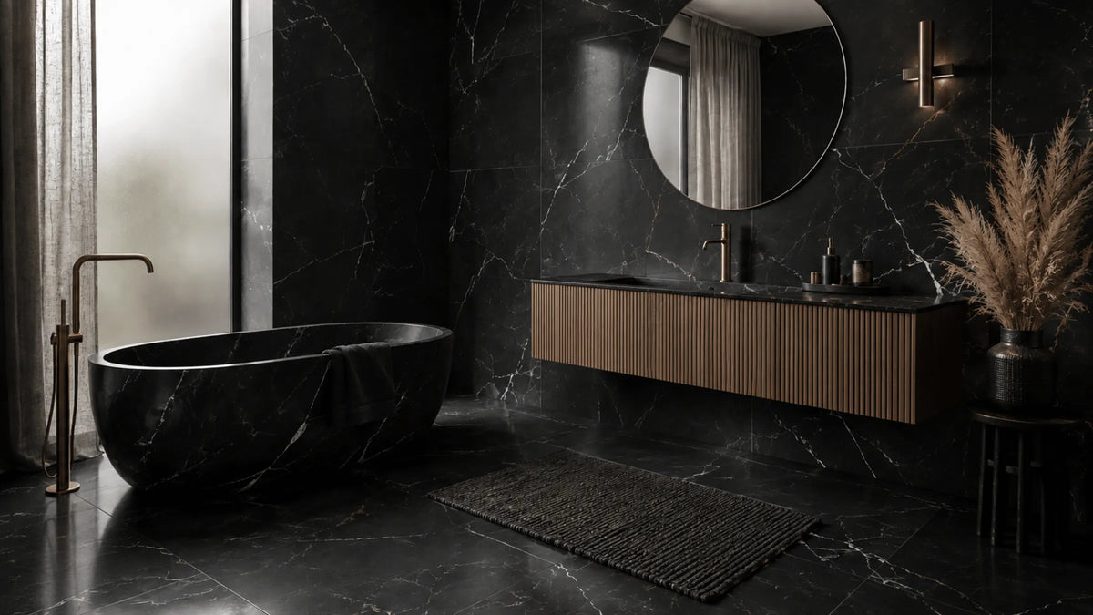 Nero Marquina Marble Tile