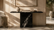 Devlin Nero Marquina Marble Console