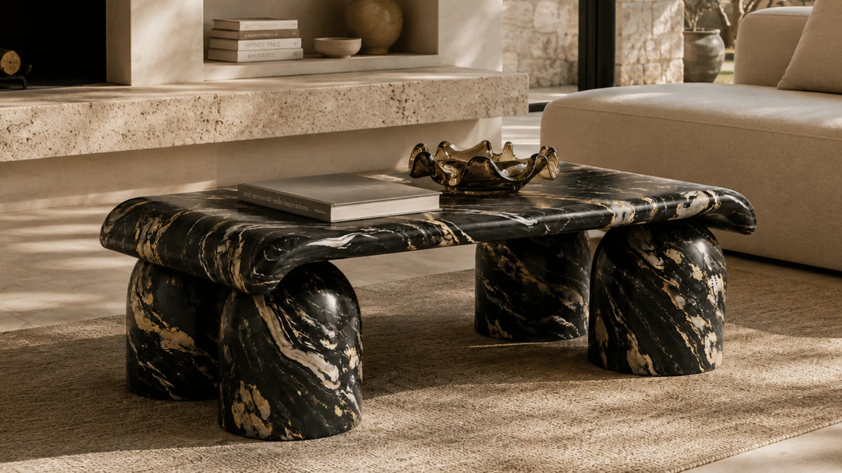 Haven Nero Picasso Marble Coffee Table
