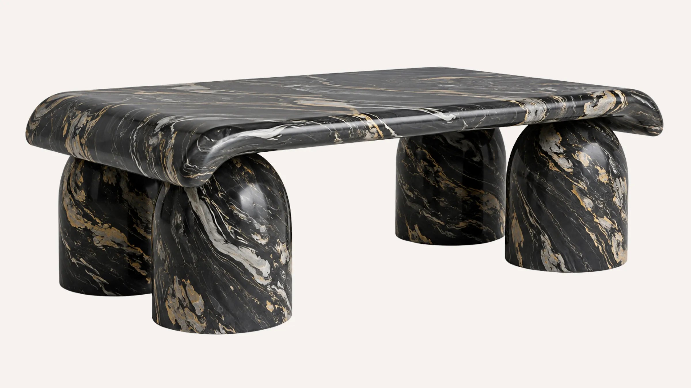 Haven Nero Picasso Marble Coffee Table