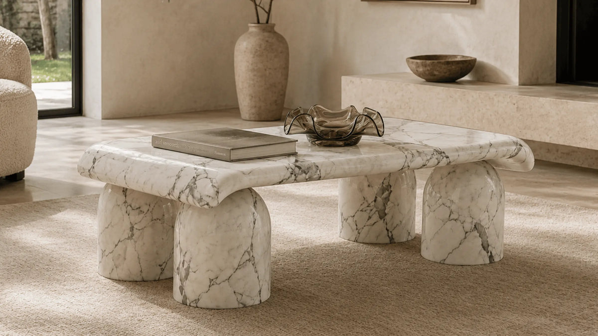 Haven Lilac Marble Coffee Table