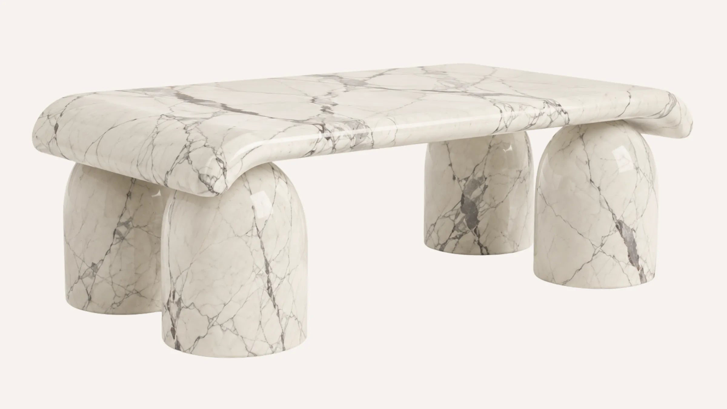 Haven Lilac Marble Coffee Table