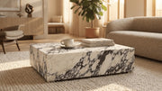 Dorian Calacatta Viola Marble Coffee Table