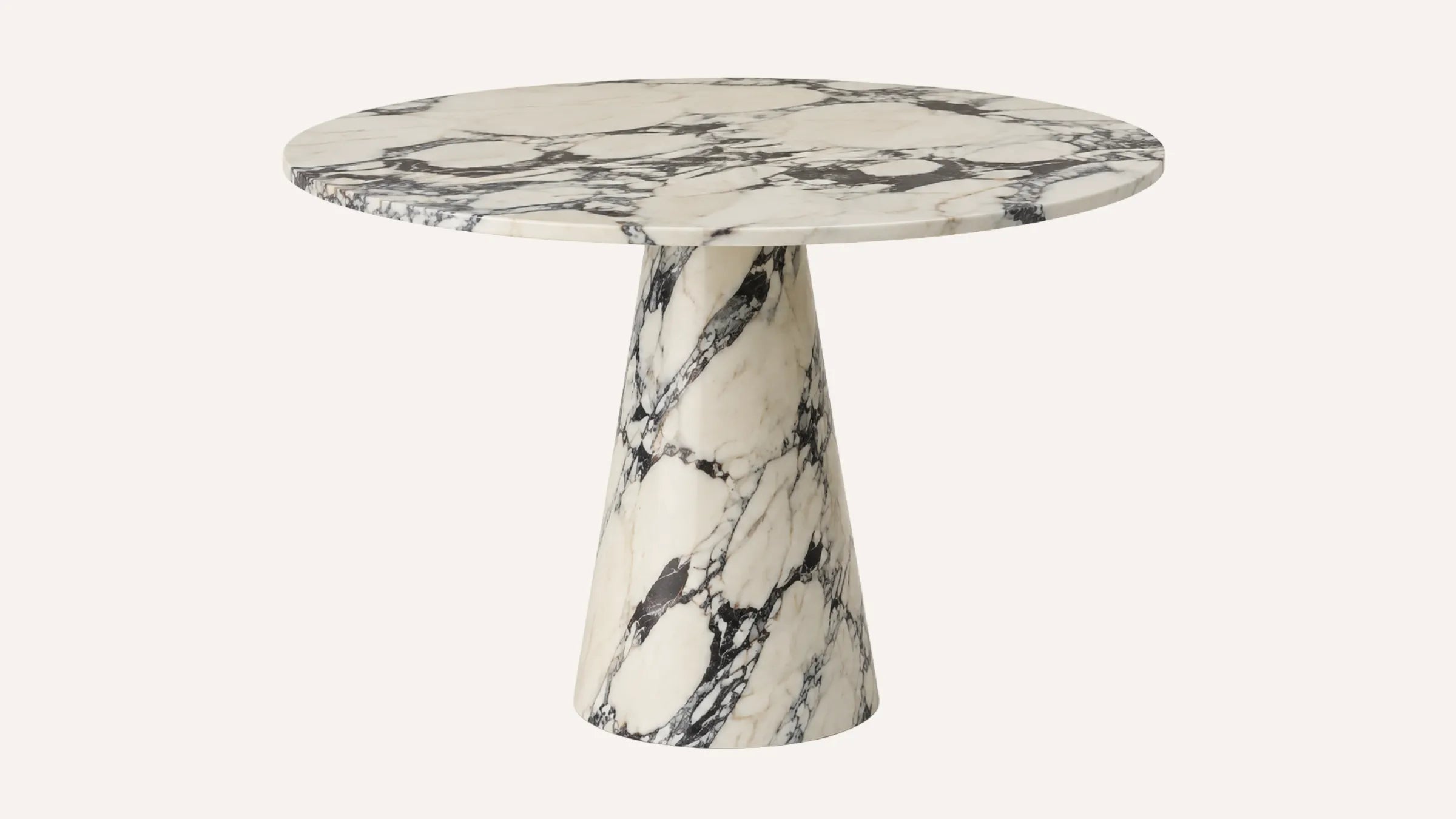 Ellis Calacatta Viola Marble Dining Table