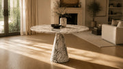 Ellis Lilac Marble Dining Table