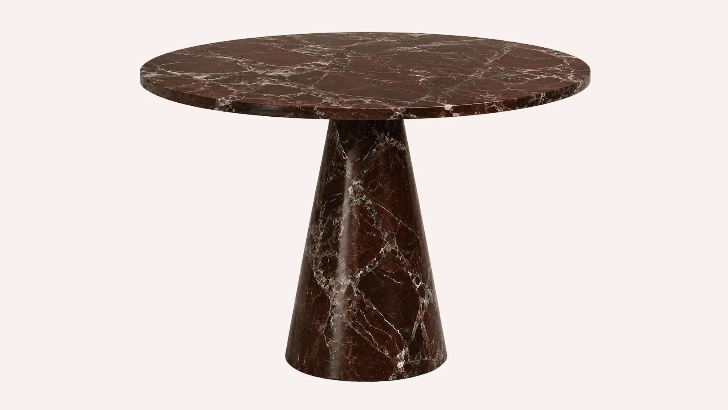 Ellis Rosso Levanto Marble Dining Table