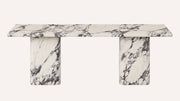 Devlin Calacatta Viola Marble Dining Table