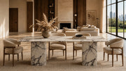 Devlin Lilac Marble Dining Table