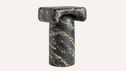 Haven Nero Picasso Marble Side Table