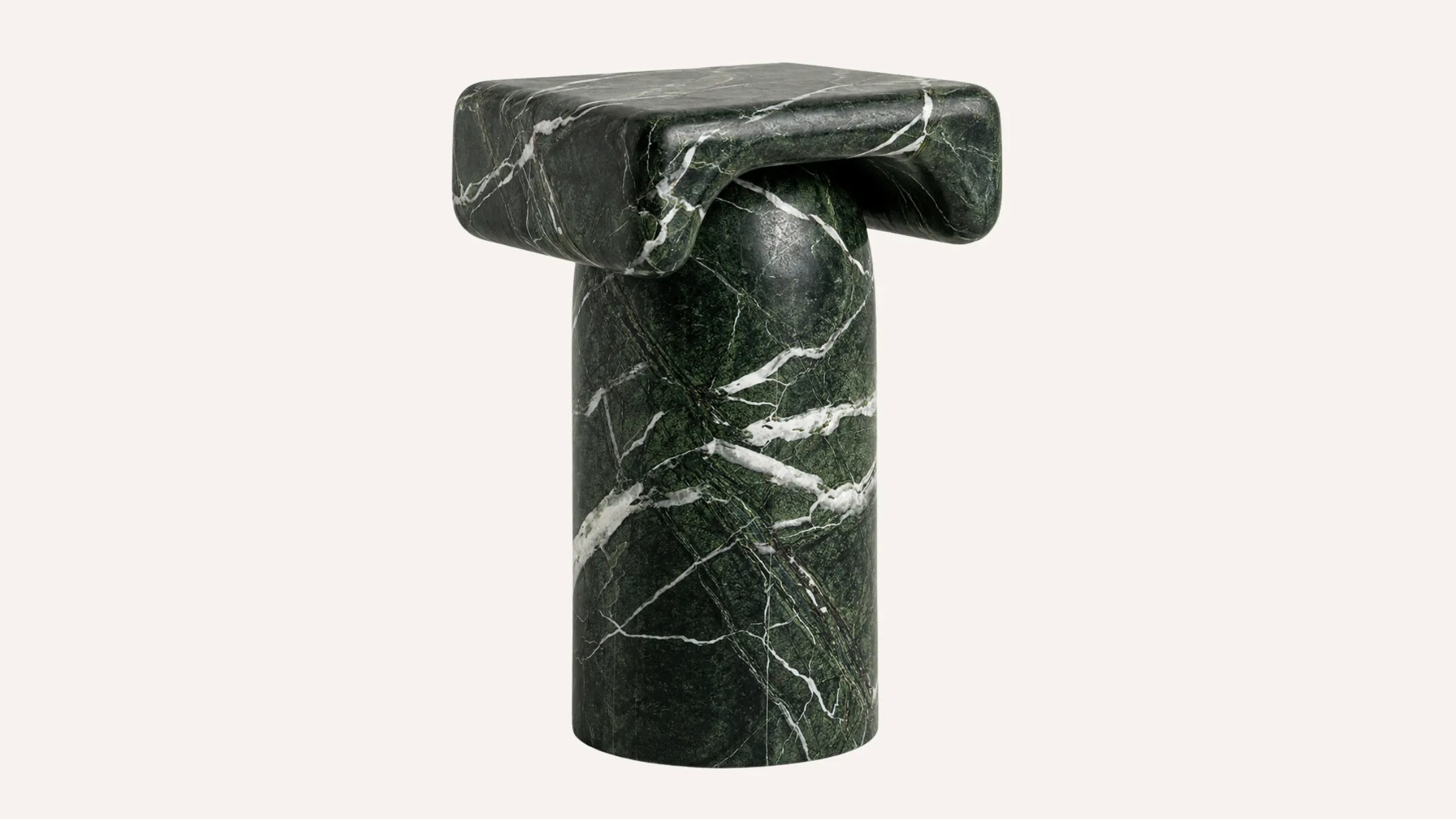 Haven Petroleum Green Marble Side Table