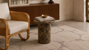 Sage Emperador Dark Marble Side Table