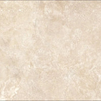 Floating Walnut Double Bathroom Vanity Unit, Cross-Cut Beige Travertine — 60