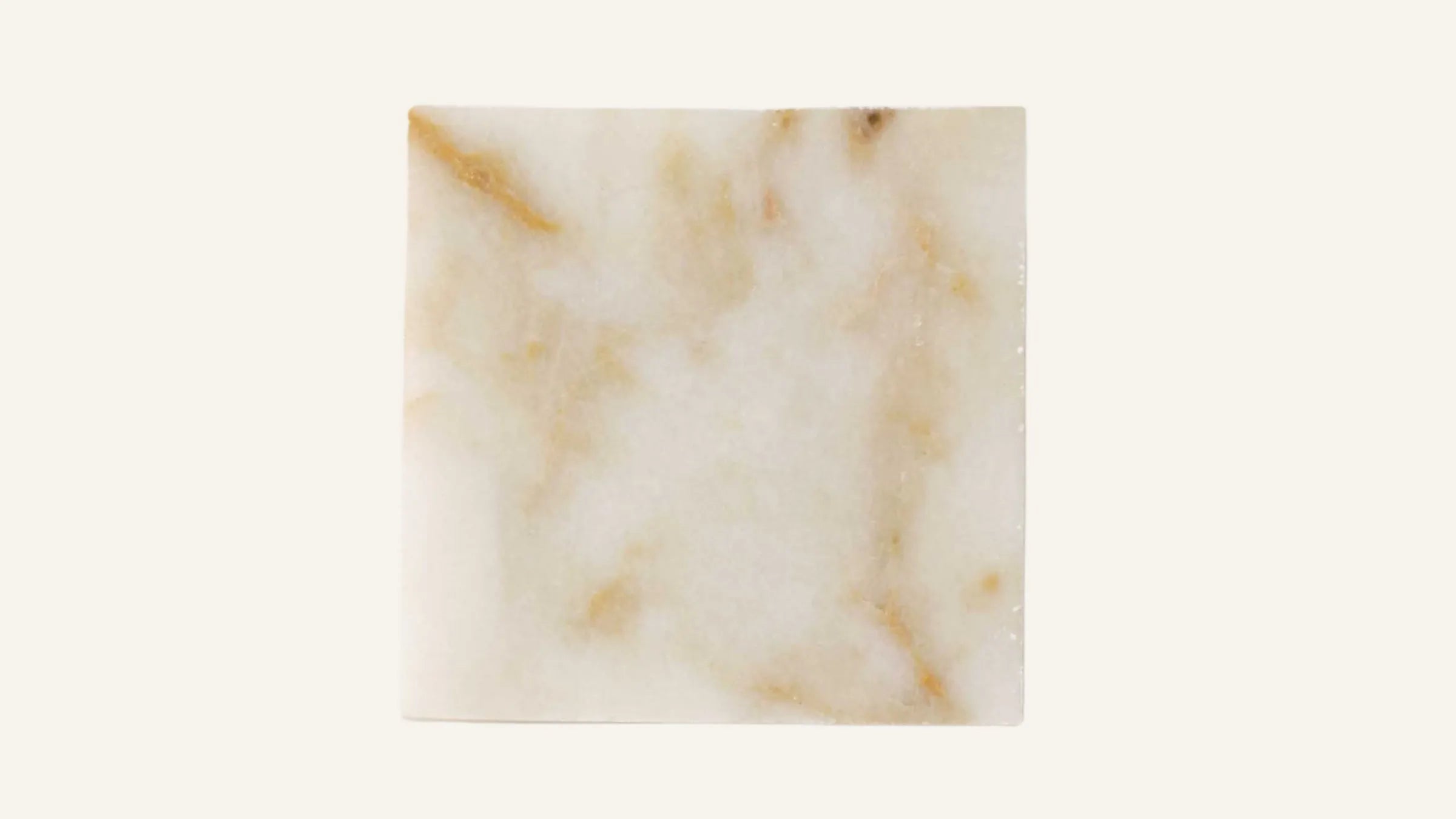 Calacatta Light Gold Marble Sample 4" x 4"