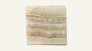 Vein-Cut Golden Onyx Sample 4" x 4"