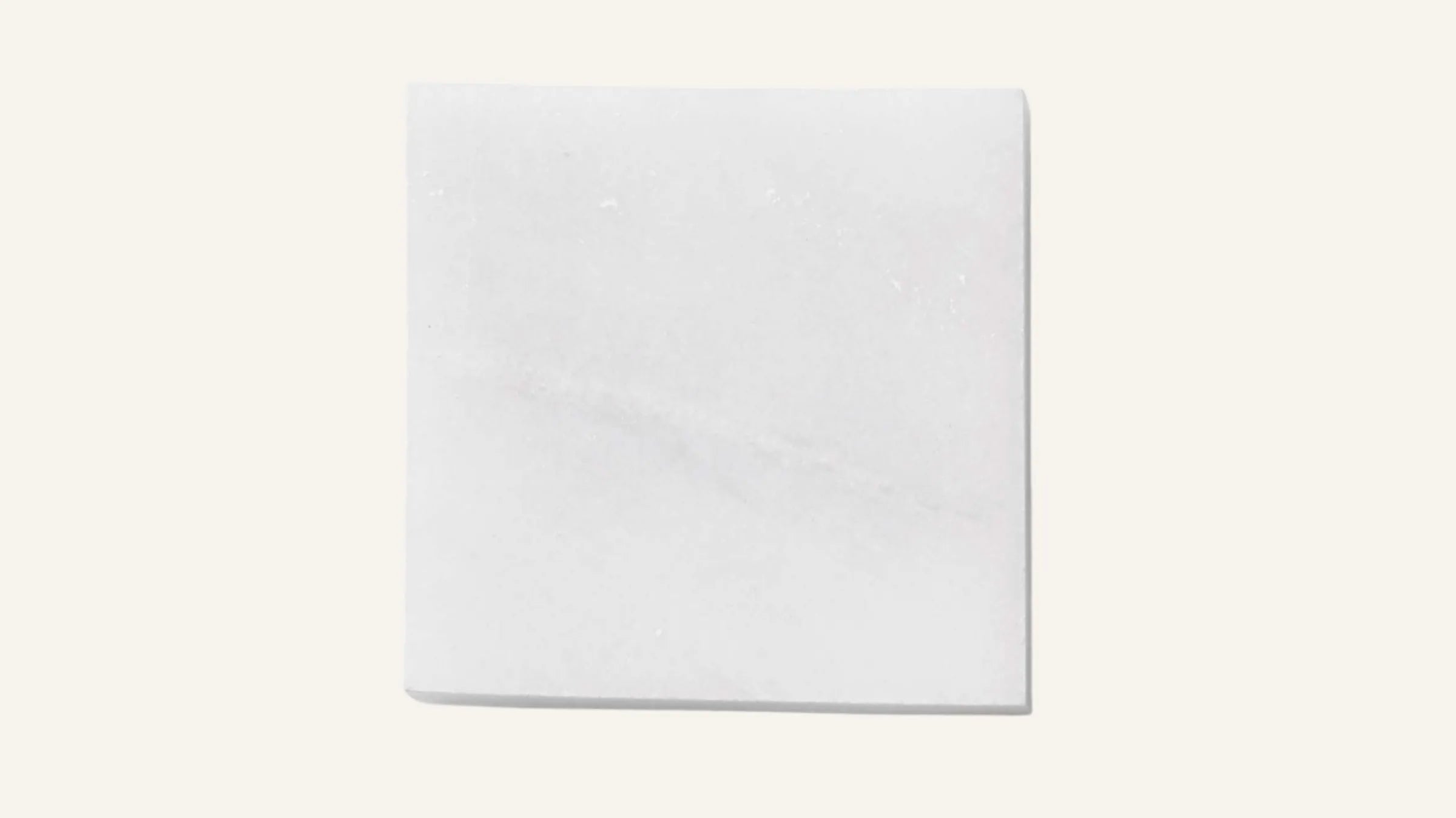 Luma White Marble Sample 4" x 4"