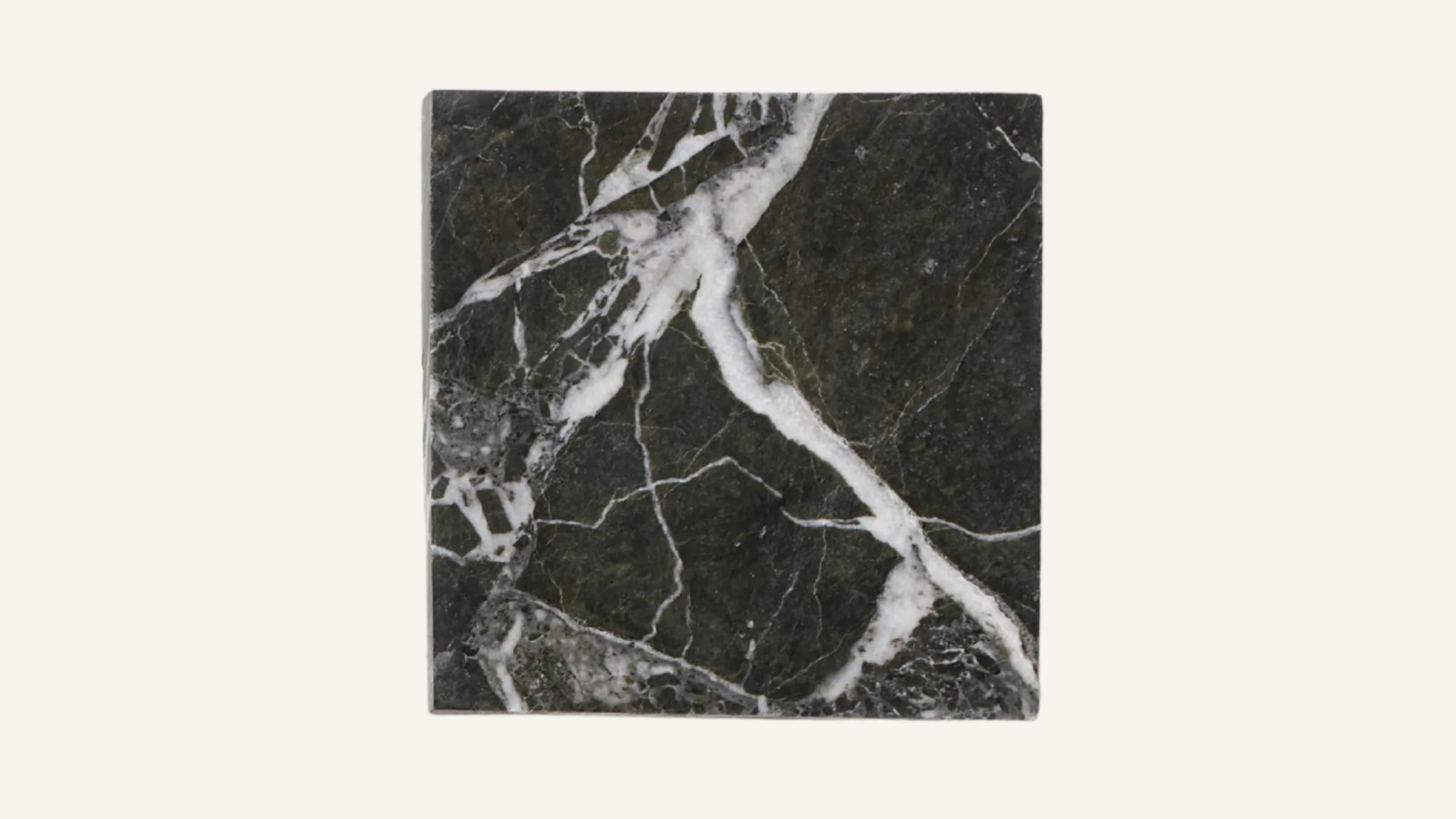 Petroleum Green Marble Sample 4" x 4"