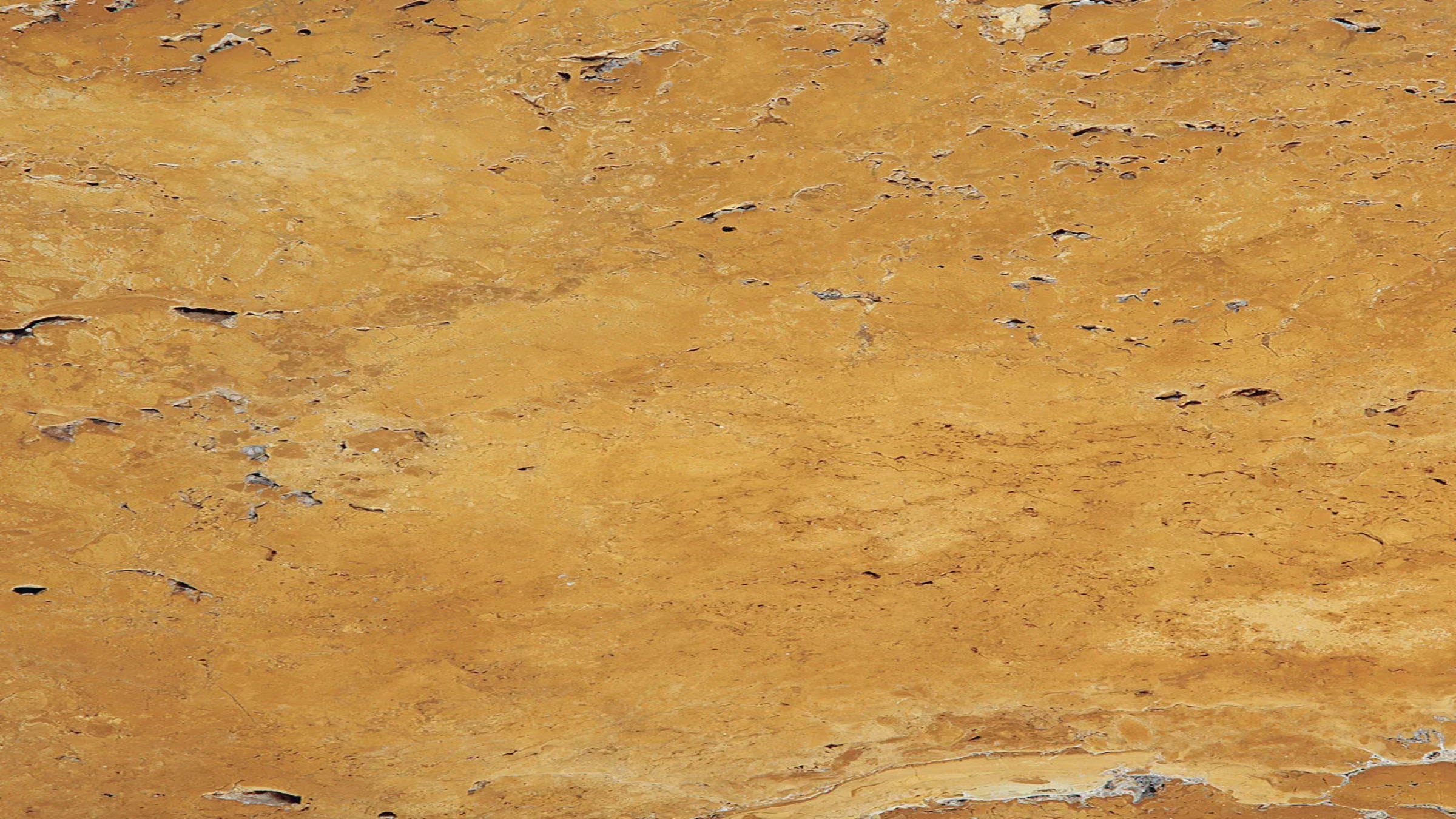 Cross-Cut Yellow Travertine Sample 4" x 4"
